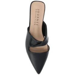 Journee Collection Womens Enniss Open Side Pointed Toe Mule Flats -Journee Collection GUEST 8279ffa2 4176 44de 8a52 55c7160f43c3