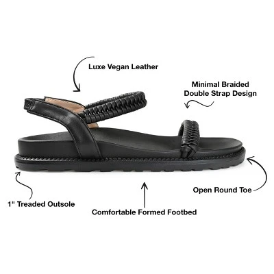 Journee Collection Womens Josee Multi Strap Flat Sandals 9 Journee Collection Womens Josee Multi Strap Flat Sandals - Image 7