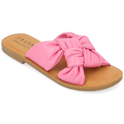 Journee Collection Womens Kianna Tru Comfort Foam Slide Puffy Flat Sandal 14 Journee Collection Womens Kianna Tru Comfort Foam Slide Puffy Flat Sandal - Image 12