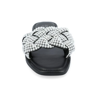 Journee Collection Womens Railley Tru Comfort Foam Slip On Slide Flat Sandals 7 Journee Collection Womens Railley Tru Comfort Foam Slip On Slide Flat Sandals - Image 5