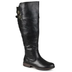 Journee Collection Womens Tori Wide Calf Stacked Heel Riding Boots -Journee Collection GUEST 85d04e31 659c 4fa8 a6fc a992c644b9a7