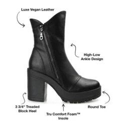 Journee Collection Womens Jaquie Round Toe Platform High Ankle Booties 21 Journee Collection Womens Jaquie Round Toe Platform High Ankle Booties -Journee Collection GUEST 8653e0d5 8ecf 490d 8bdb 7b9e14cbf6ea