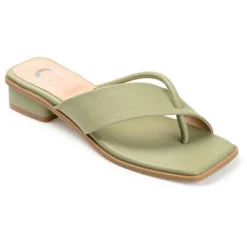 Journee Collection Womens Mina Tru Comfort Foam Flip Flop Low Block Heel Sandals -Journee Collection GUEST 86939659 d6a8 42b7 8cdd 2eb32c3650f4