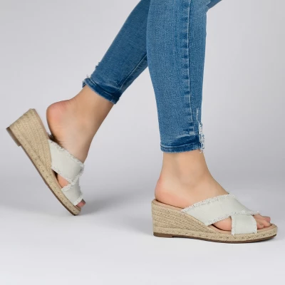 Journee Collection Womens Shanni Tru Comfort Foam Wedge Heel Espadrille Sandals 10 Journee Collection Womens Shanni Tru Comfort Foam Wedge Heel Espadrille Sandals - Image 8
