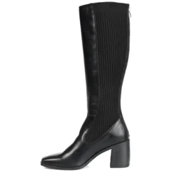 Journee Collection Womens Winny Tru Comfort Foam Wide Calf Stacked Heel Knee High Boots
