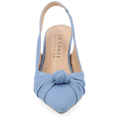 Journee Collection Womens Bahar Sling Back Pointed Toe Pumps 7 Journee Collection Womens Bahar Sling Back Pointed Toe Pumps - Image 5