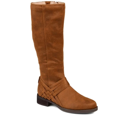 Journee Collection Womens Meg Stacked Heel Riding Boots 12 Journee Collection Womens Meg Stacked Heel Riding Boots - Image 10