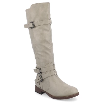Journee Collection Womens Bite Stacked Heel Riding Boots 13 Journee Collection Womens Bite Stacked Heel Riding Boots - Image 11