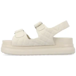 Journee Collection Womens Debby Hook And Loop Platform Sandals