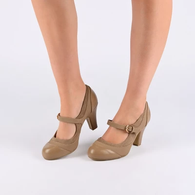 Journee Collection Womens Siri Round Toe Mid Block Heel Pumps 10 Journee Collection Womens Siri Round Toe Mid Block Heel Pumps - Image 8