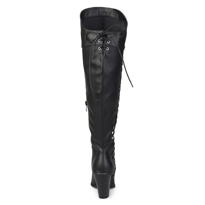 Journee Collection Womens Spritz-p Stacked Heel Over The Knee Boots 4 Journee Collection Womens Spritz-p Stacked Heel Over The Knee Boots - Image 2