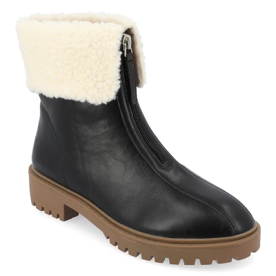 Journee Collection Womens Fynn Almond Toe Block Heel Ankle Booties 11 Journee Collection Womens Fynn Almond Toe Block Heel Ankle Booties - Image 9