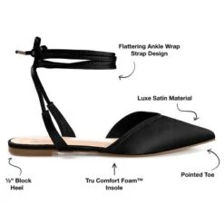 Journee Collection Womens Theia Tru Comfort Foam Tie Up Pointed Toe Ballet Flats -Journee Collection GUEST 90bdd0e6 2074 4ce4 99e3 c56954598c33