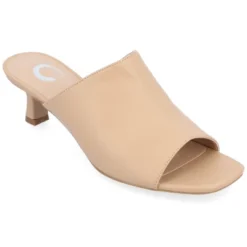 Journee Collection Womens Mercerr Slip On Open Toe Kitten Heel Pump -Journee Collection GUEST 917d693e 3212 449f b31e c9db2e7900a5