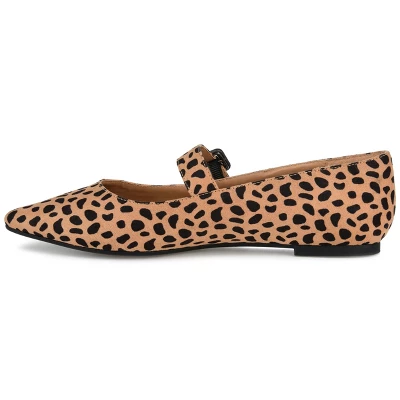 Journee Collection Womens Karissa Buckle Pointed Toe Mary Jane Flats 3 Journee Collection Womens Karissa Buckle Pointed Toe Mary Jane Flats