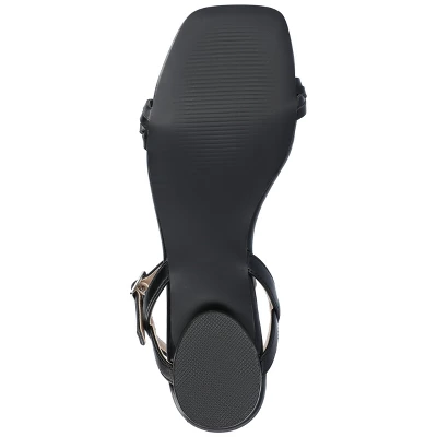 Journee Collection Womens Verity Ankle Strap Low Block Heel Sandals 6 Journee Collection Womens Verity Ankle Strap Low Block Heel Sandals - Image 4