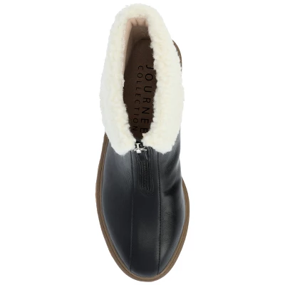 Journee Collection Womens Fynn Almond Toe Block Heel Ankle Booties 5 Journee Collection Womens Fynn Almond Toe Block Heel Ankle Booties - Image 3