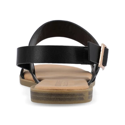 Journee Collection Womens Lavine Multi Strap Flat Sandals 4 Journee Collection Womens Lavine Multi Strap Flat Sandals - Image 2