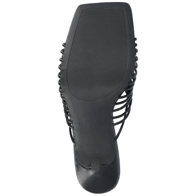 Journee Collection Womens Saskia Tru Comfort Foam Mid Heel Open Toe Pumps 6 Journee Collection Womens Saskia Tru Comfort Foam Mid Heel Open Toe Pumps - Image 4