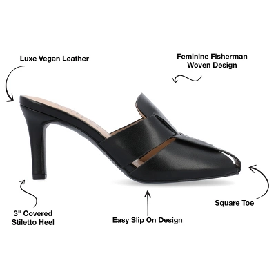 Journee Collection Womens Tristin Slip On Stiletto Square Toe Mule Pumps 9 Journee Collection Womens Tristin Slip On Stiletto Square Toe Mule Pumps - Image 7