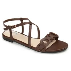 Journee Collection Womens Jalia Multi Strap Flat Sandals -Journee Collection GUEST 98deb312 c3f0 4540 95b6 b1bef2eac1d9