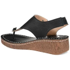 Journee Collection Womens Mckell Wedge Heel Buckle Sandals -Journee Collection GUEST 99ede5a2 a3cf 48af b92d 98ec6f7bd0ad