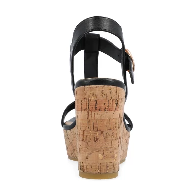 Journee Collection Womens Matildaa Tru Comfort Foam Buckle Platform Wedge Sandals 4 Journee Collection Womens Matildaa Tru Comfort Foam Buckle Platform Wedge Sandals - Image 2