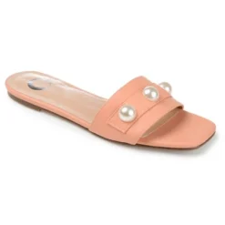 Journee Collection Womens Leonie Slide Flat Sandals -Journee Collection GUEST 9a790fdf 3a9a 45b3 b410 daea5229aab4