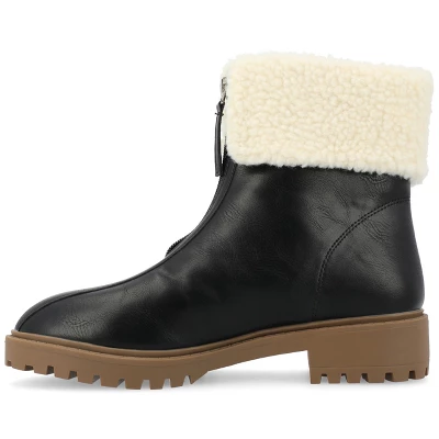 Journee Collection Womens Fynn Almond Toe Block Heel Ankle Booties 3 Journee Collection Womens Fynn Almond Toe Block Heel Ankle Booties