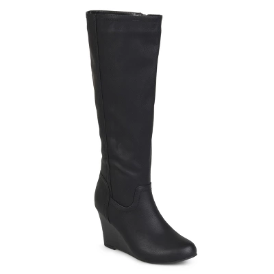 Journee Collection Womens Langly Wedge Knee High Boots 11 Journee Collection Womens Langly Wedge Knee High Boots - Image 9