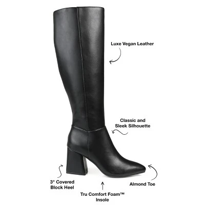 Journee Collection Womens Landree Tru Comfort Foam Wide Calf Block Heel Knee High Boots 9 Journee Collection Womens Landree Tru Comfort Foam Wide Calf Block Heel Knee High Boots - Image 7