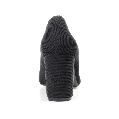 Journee Collection Womens Fai Round Toe Mid Block Heel Pumps 4 Journee Collection Womens Fai Round Toe Mid Block Heel Pumps - Image 2