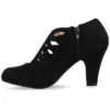 Journee Collection Womens Piper Inside Zip Block Heel Booties
