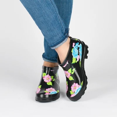 Journee Collection Womens Rainer Block Heel Rain Boots 10 Journee Collection Womens Rainer Block Heel Rain Boots - Image 8