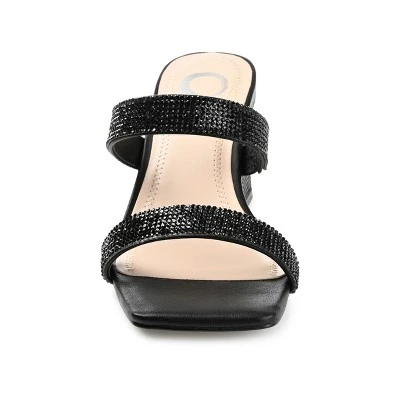 Journee Collection Womens Shandee Tru Comfort Foam Rhinestone Detail Block Heel Sandals 7 Journee Collection Womens Shandee Tru Comfort Foam Rhinestone Detail Block Heel Sandals - Image 5