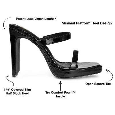 Journee Collection Womens Naivee Tru Comfort Foam Open Square Toe Platform Heel Sandals Black 10 9 Journee Collection Womens Naivee Tru Comfort Foam Open Square Toe Platform Heel Sandals Black 10 - Image 7