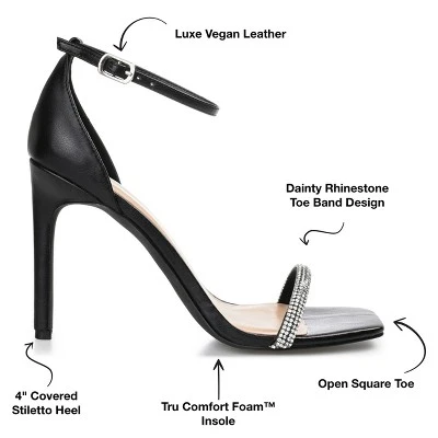 Journee Collection Womens Zoya Tru Comfort Foam Open Toe High Stiletto Pumps 9 Journee Collection Womens Zoya Tru Comfort Foam Open Toe High Stiletto Pumps - Image 7