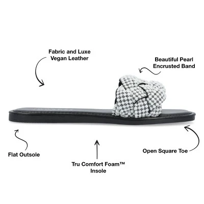 Journee Collection Womens Railley Tru Comfort Foam Slip On Slide Flat Sandals 9 Journee Collection Womens Railley Tru Comfort Foam Slip On Slide Flat Sandals - Image 7