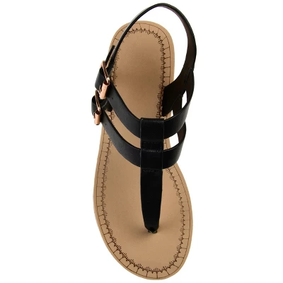 Journee Collection Womens Bianca Tru Comfort Foam Wedge Heel Buckle Sandals 5 Journee Collection Womens Bianca Tru Comfort Foam Wedge Heel Buckle Sandals - Image 3