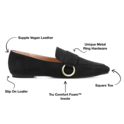 Journee Collection Womens Benntly Tru Comfort Foam Slip On Square Toe Loafer Flats -Journee Collection GUEST a2ce0f81 9134 493e 855f e571a4520ebc