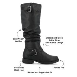 Journee Collection Womens Stormy Stacked Heel Riding Boots 19 Journee Collection Womens Stormy Stacked Heel Riding Boots -Journee Collection GUEST a2ec096c c539 4c78 a57b c80a6ecea65c