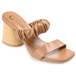 Journee Collection Womens Fayth Tru Comfort Foam Open Square Toe Block Heel Sandals -Journee Collection GUEST a2f2b37a 5ed2 46a5 be0d 74dfa6aa7750