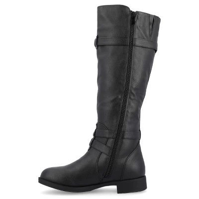 Journee Collection Womens Bite Stacked Heel Riding Boots 3 Journee Collection Womens Bite Stacked Heel Riding Boots