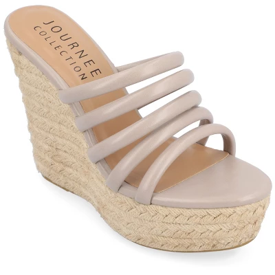 Journee Collection Womens Cynthie Tru Comfort Foam Slip On Espadrille Wedge Sandals 14 Journee Collection Womens Cynthie Tru Comfort Foam Slip On Espadrille Wedge Sandals - Image 12