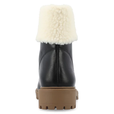 Journee Collection Womens Fynn Almond Toe Block Heel Ankle Booties 4 Journee Collection Womens Fynn Almond Toe Block Heel Ankle Booties - Image 2