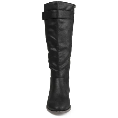 Journee Collection Womens Lelanni Tru Comfort Foam Wide Calf Stacked Heel Knee High Boots 7 Journee Collection Womens Lelanni Tru Comfort Foam Wide Calf Stacked Heel Knee High Boots - Image 5
