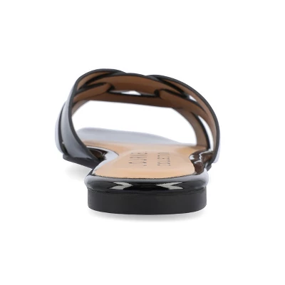 Journee Collection Womens Arrina Tru Comfort Foam Slip On Slide Flat Sandals 4 Journee Collection Womens Arrina Tru Comfort Foam Slip On Slide Flat Sandals - Image 2