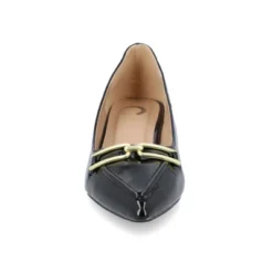 Journee Collection Womens Rumi Kitten Heel Loafer Pointed Toe Pumps -Journee Collection GUEST a6b71362 b93c 47b5 92c2 c45d39344153