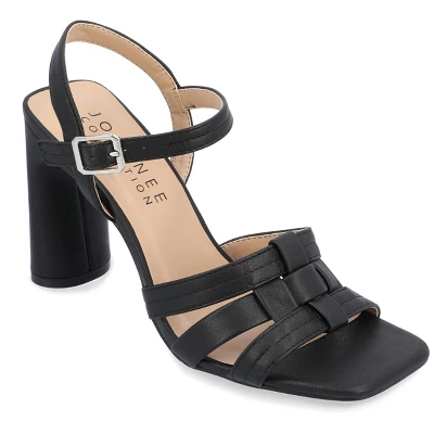Journee Collection Womens Gibssen Ankle Strap Covered Block Heel Sandals 11 Journee Collection Womens Gibssen Ankle Strap Covered Block Heel Sandals - Image 9