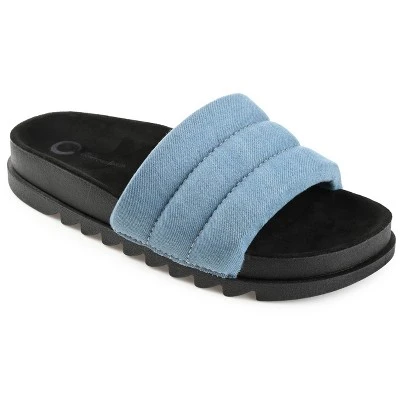 Journee Collection Womens Lazro Tru Comfort Foam Slide Flat Sandals 12 Journee Collection Womens Lazro Tru Comfort Foam Slide Flat Sandals - Image 10
